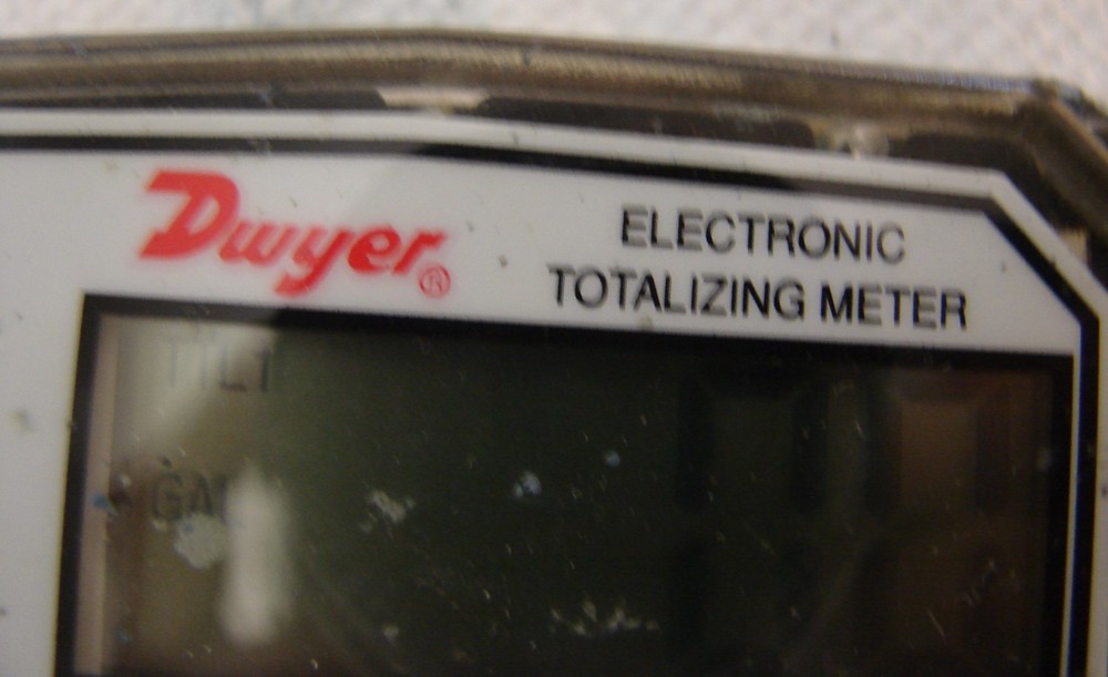 DWYER TTM Electronic Totalizing Meter Dispaly