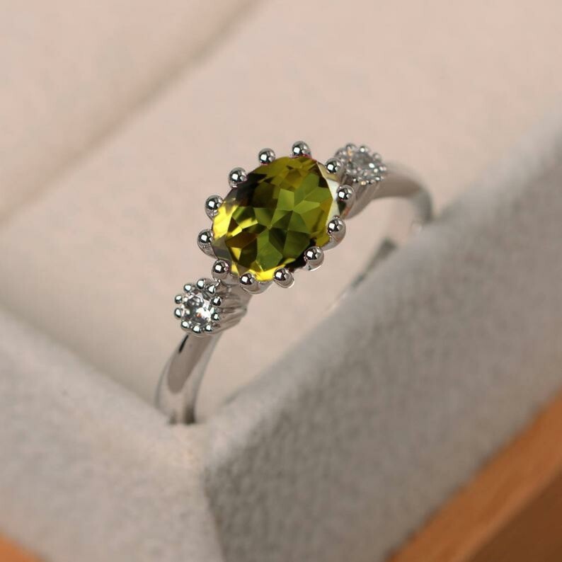 Zultanite Ring-Zultanite Colors Changing Ring-Silver Zultanite Ring