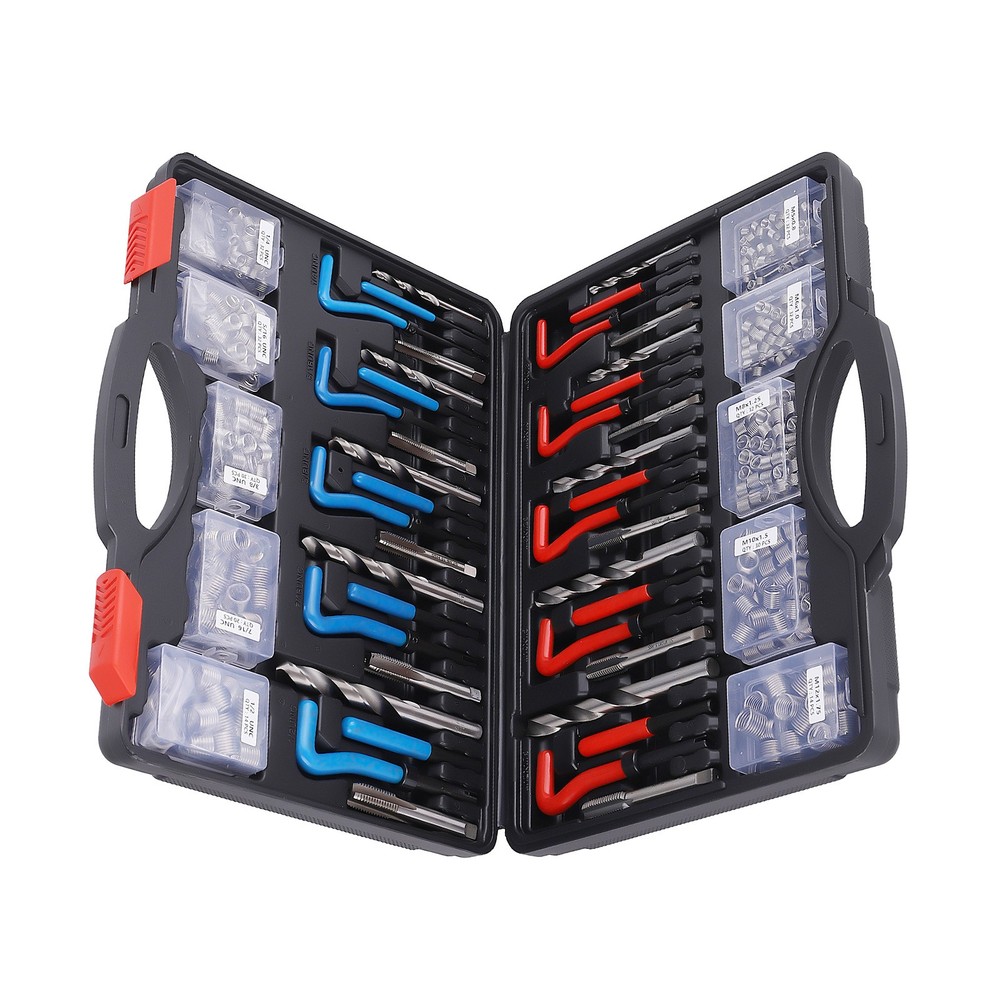 320pcs Helicoil Thread Repair Kit Inserts Breaking Pin Tools Screw Taps