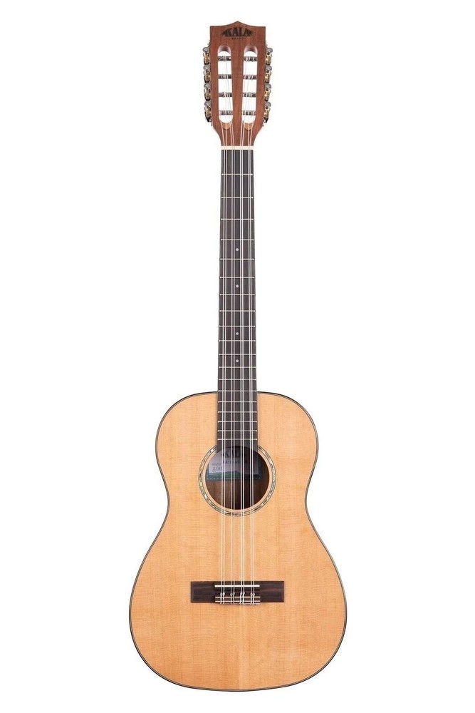 Kala KA-SCAC-B8 Solid Cedar Top Acacia, 8-String Ukulele, Baritone, Natural
