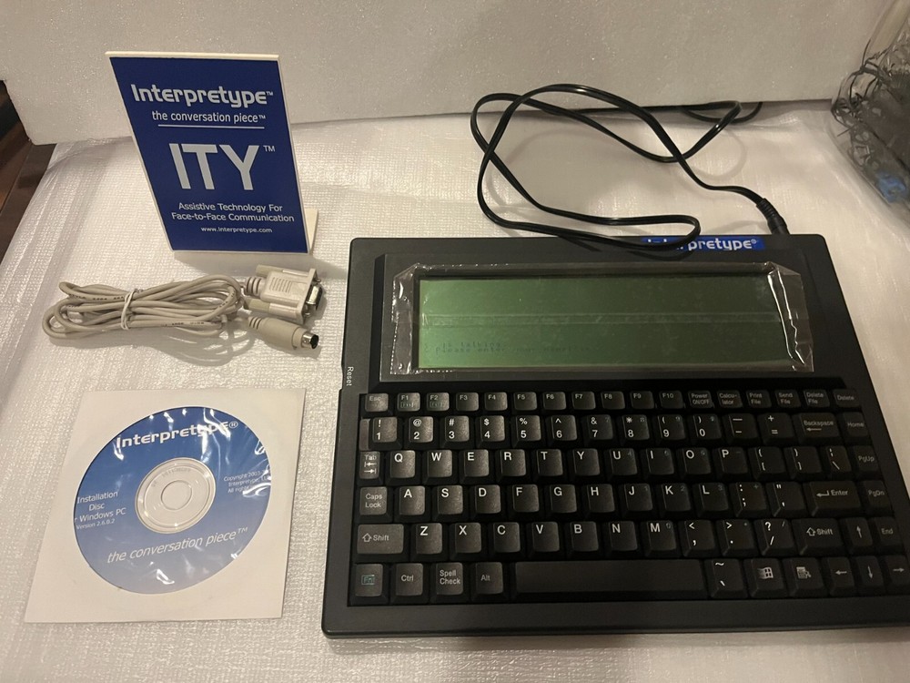 Interpretype ITY Translation Device with Software and Cables