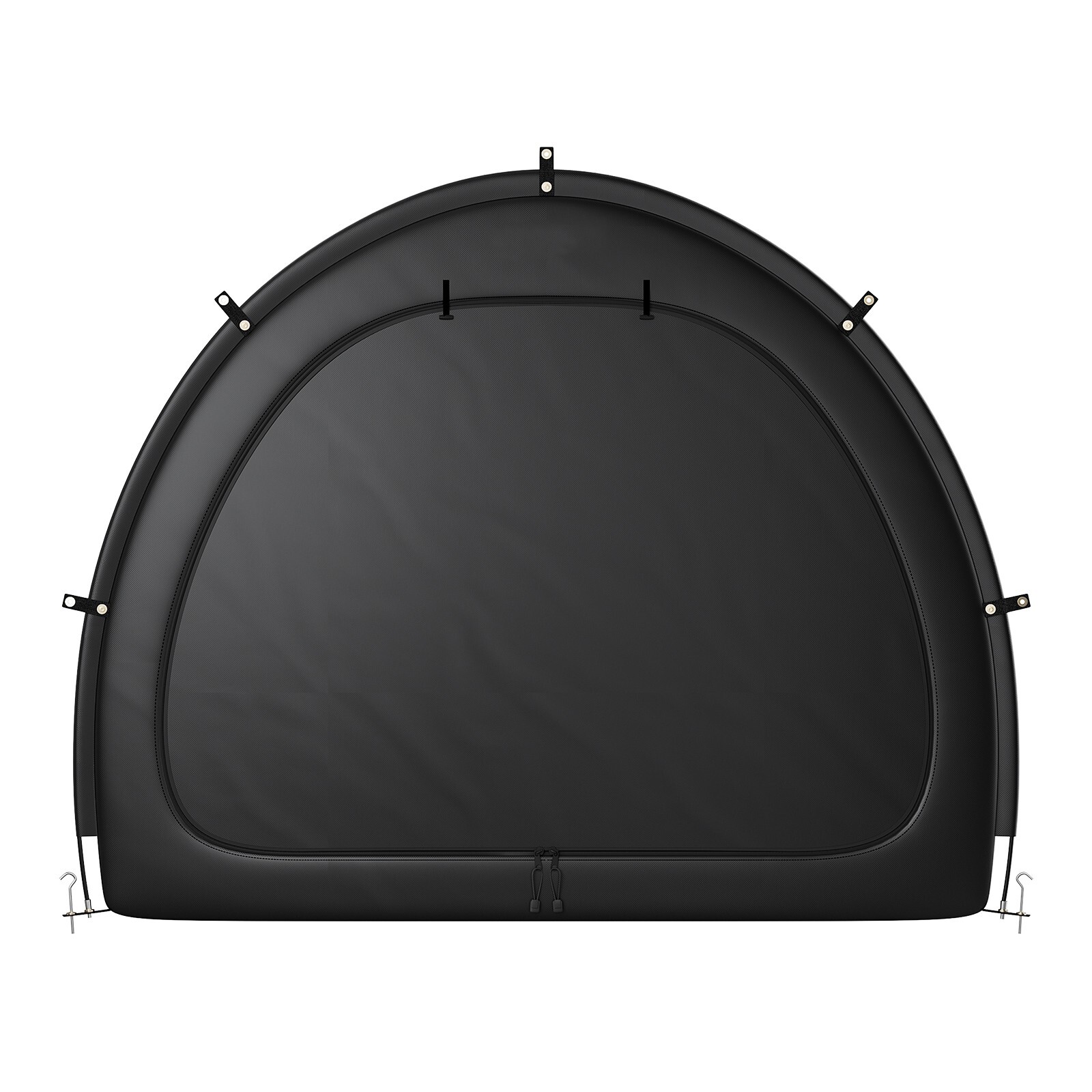 Outdoor Bike Storage Tent Fan-Shaped Waterproof Bike Tent Shed for 4 to 5 Bikes