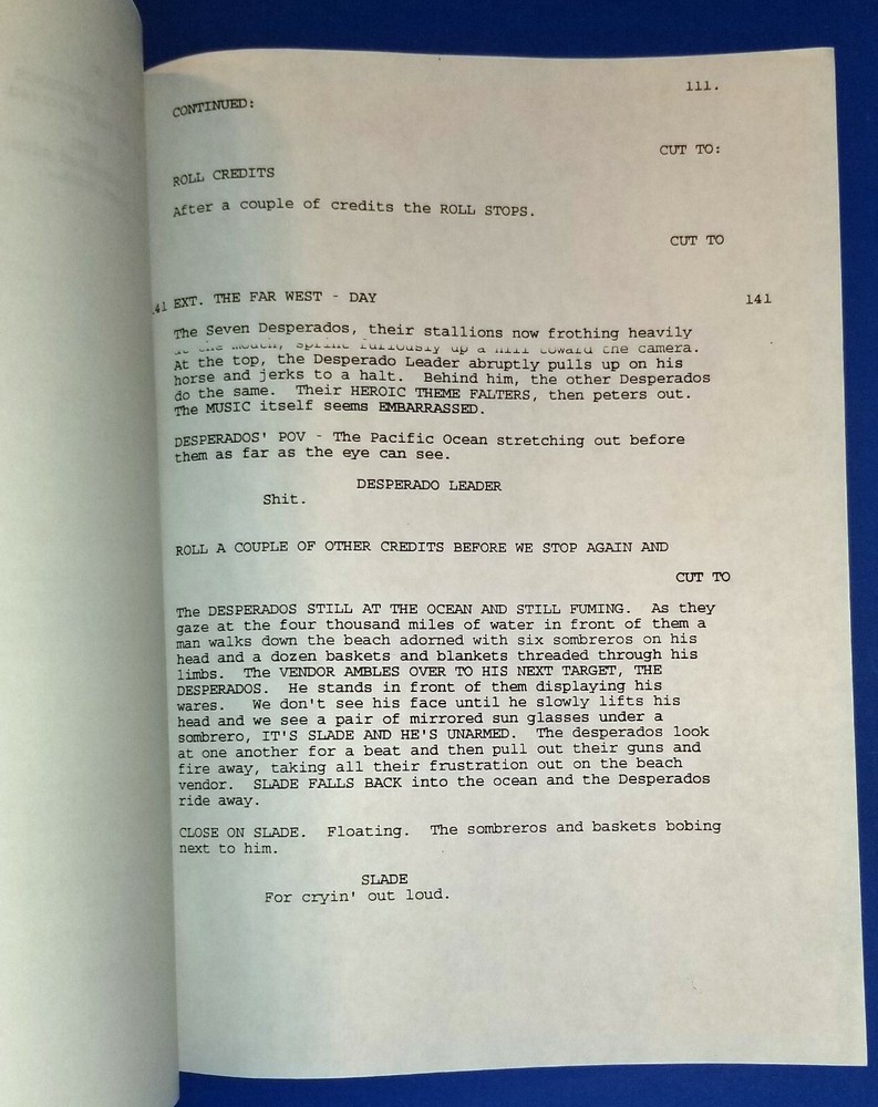 WAGONS EAST original script JOHN CANDY RICHARD LEWIS action comedy 1994