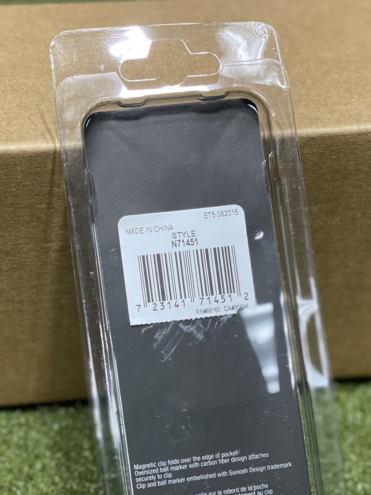 Nike Golf Money Clip and Ball Marker Gift Set BLACK New in Plastic #68144