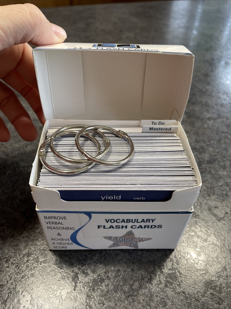 11+ Vocabulary flashcards