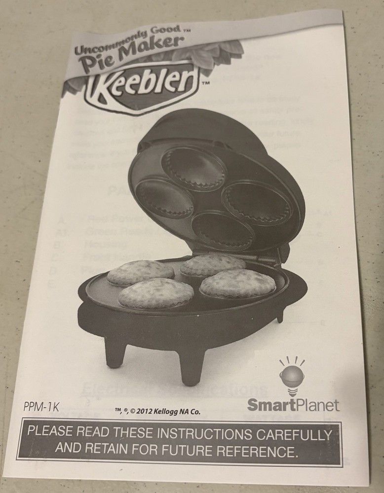 Keebler Pie Maker 2012 NIB