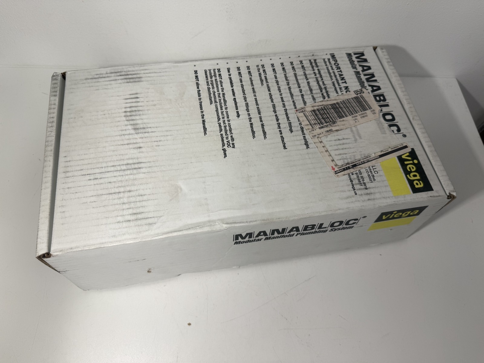 Viega Manabloc 1/2 in. x 14 Ports (6 H/8 C) Polymer Distribution Manifold-49610