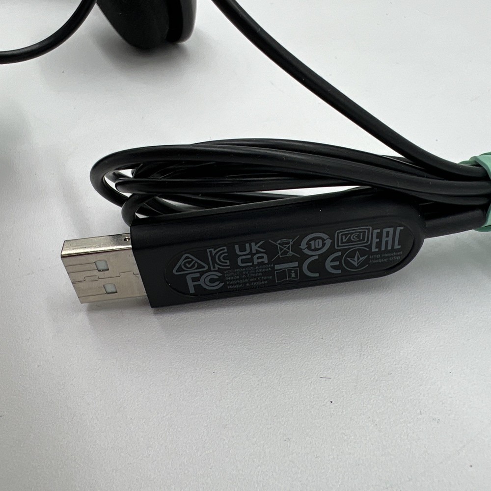 Logitech H340 USB Headset Stereo Computer Windows and Mac Black Fast Free Ship!!