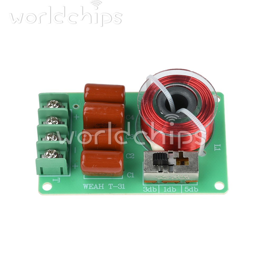 100W Tweeter Frequency Divider Adjustable Sound Quality Car Crossover Splitter