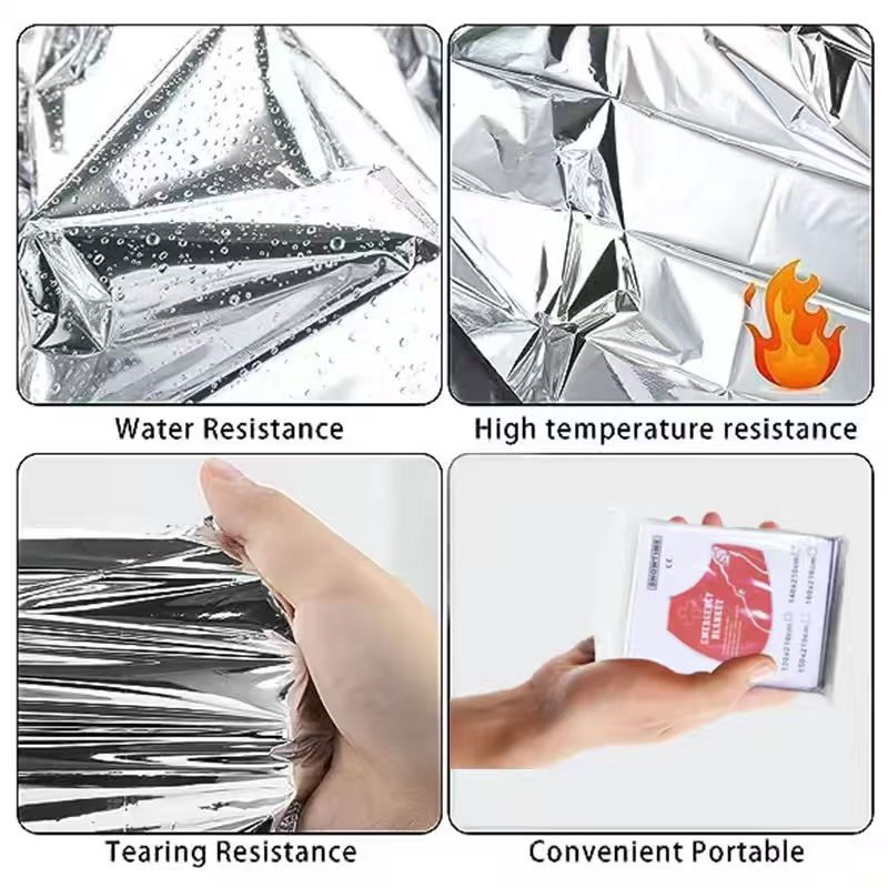 30/20/10 PACK Extra Large 82"x 52 Emergency Solar Mylar Blanket Survival Safety