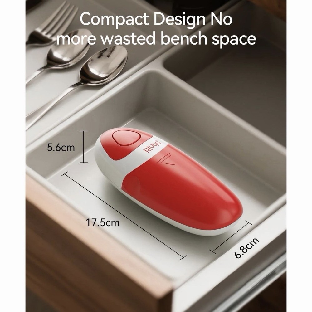 Automatic Electric Can Opener, One Touch Handheld Battery Powered Can Opener