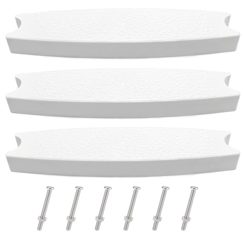3-Pack 18" Universal Pool Ladder Steps Replacement, Heavy-Duty Molded Plastic