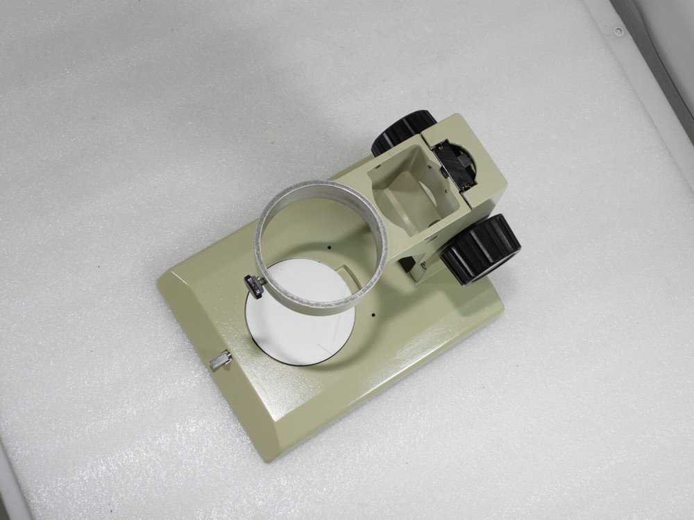 Stereo Microscope Track Stand & Focus Knobs 76mm Body Holder for Nikon SMZ-2B