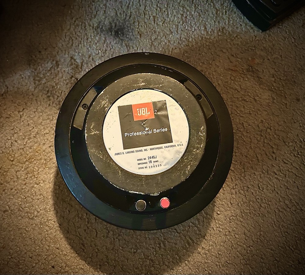 JBL 2445J—2” Compression Driver—Crossover At 500hZ & Up