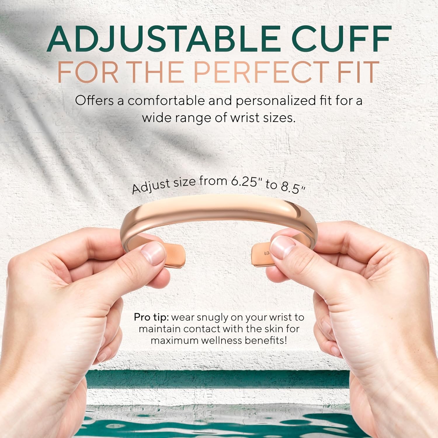 Copper Bracelet for Men & Women — 100% Pure Copper Bracelets — Raw, Solid &