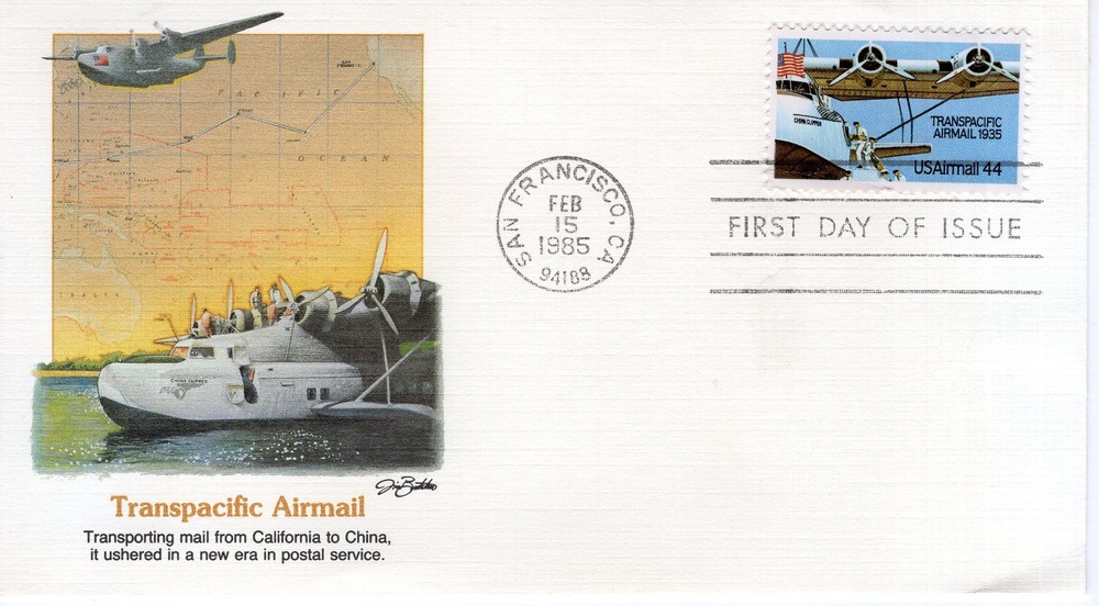 TRANSPACIFIC AIRMAIL - 1985 - FW1106