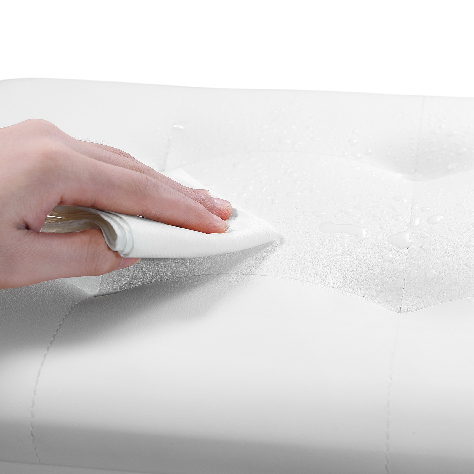 Wooden White Duet Piano Keyboards Bench Vanity Stool with Storage,Padded Cushion