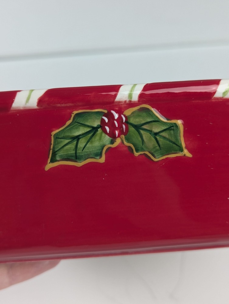 Christopher Radko Baking Dish Letters To Santa Ironstone Square Serving Dinner