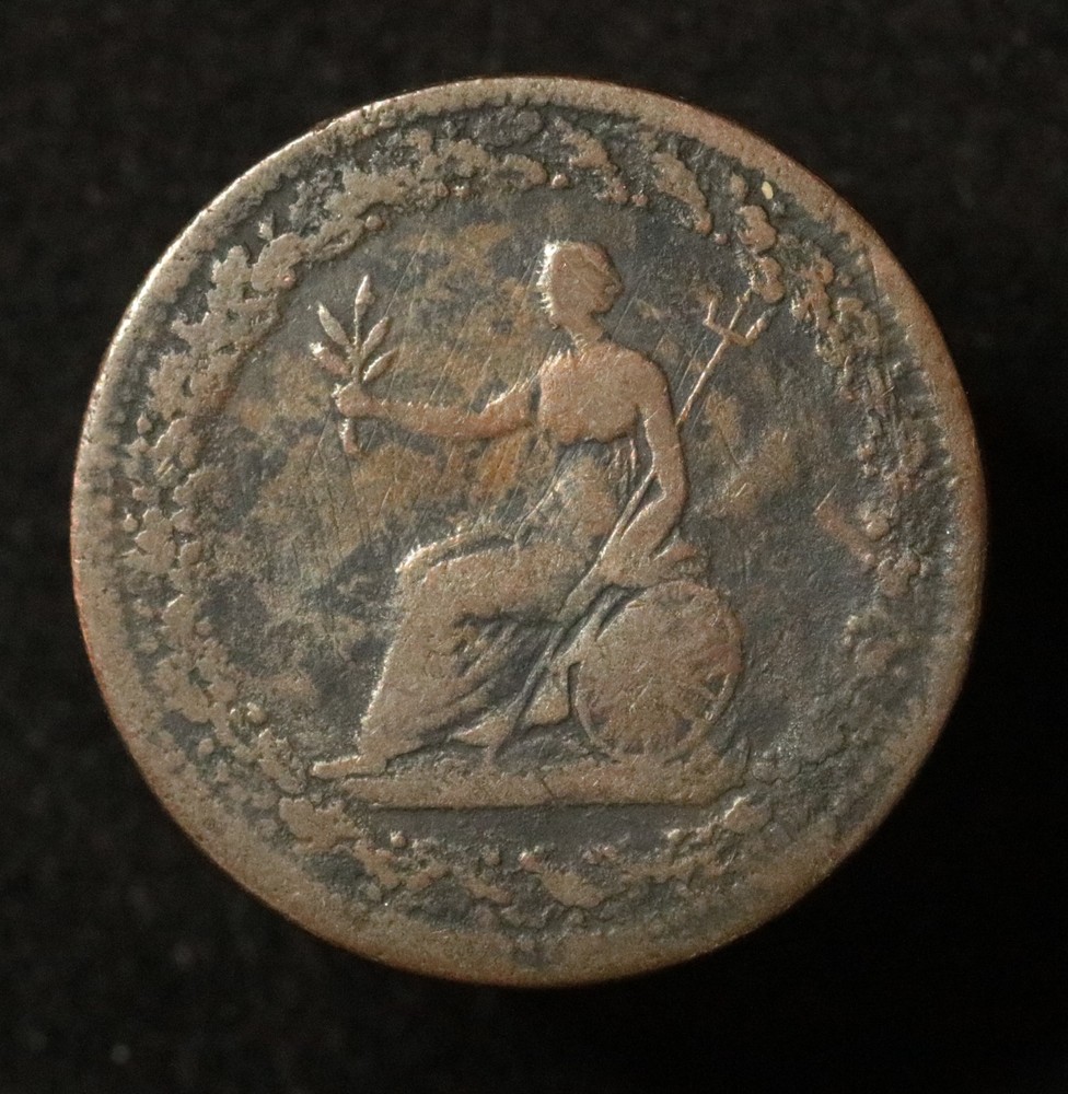 Lower Caada 1815 1/2 Penny Token - Spread Eagle - LC54D1