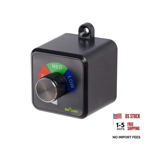 Variable Fan Speed Controller, Plug-in Electric 3 Speed Regulator Adjuster