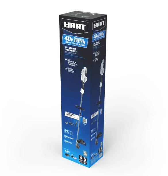 New HART 40-Volt 15" String Trimmer Attach Ready with Accessories Bare Tool Only