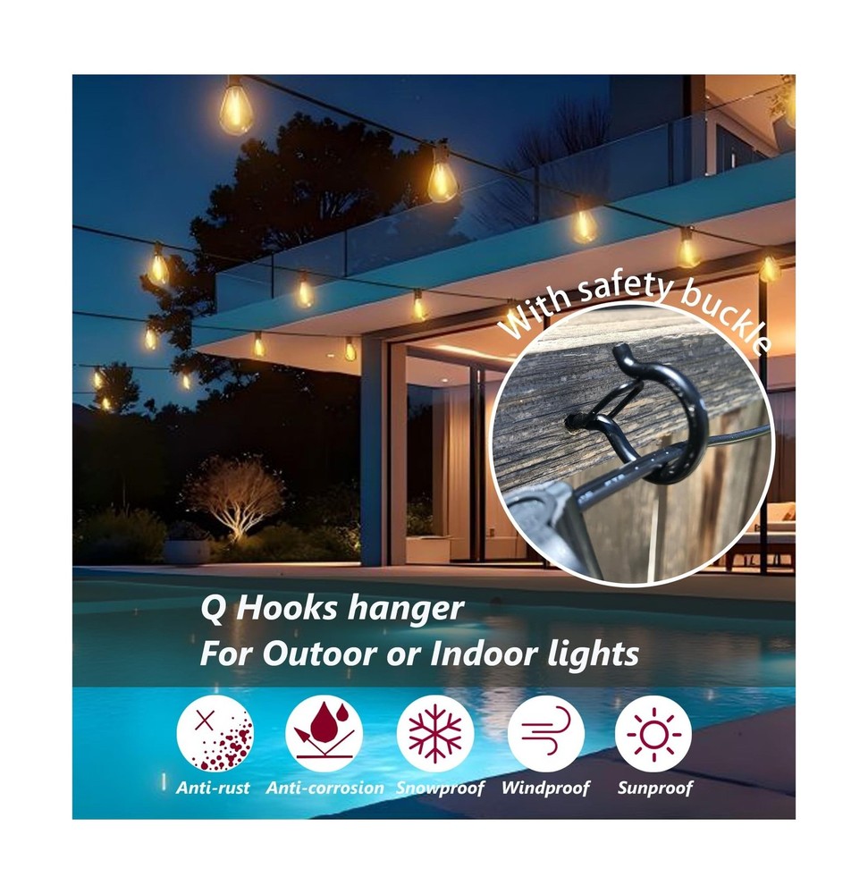 String Lights Screw Hooks for Hanging, Ceiling Hooks for Hanging So... Fast Ship