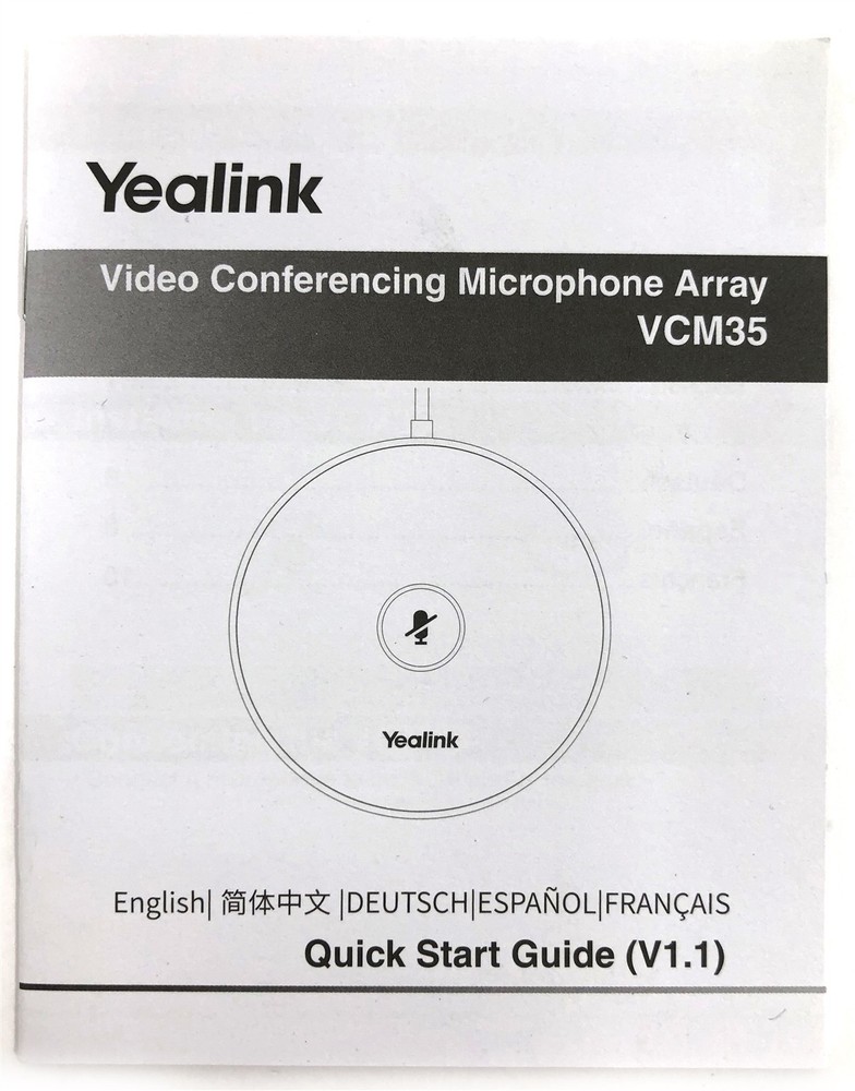 New Open Box Yealink VCM35 Wired Video Conferencing Microphone Array