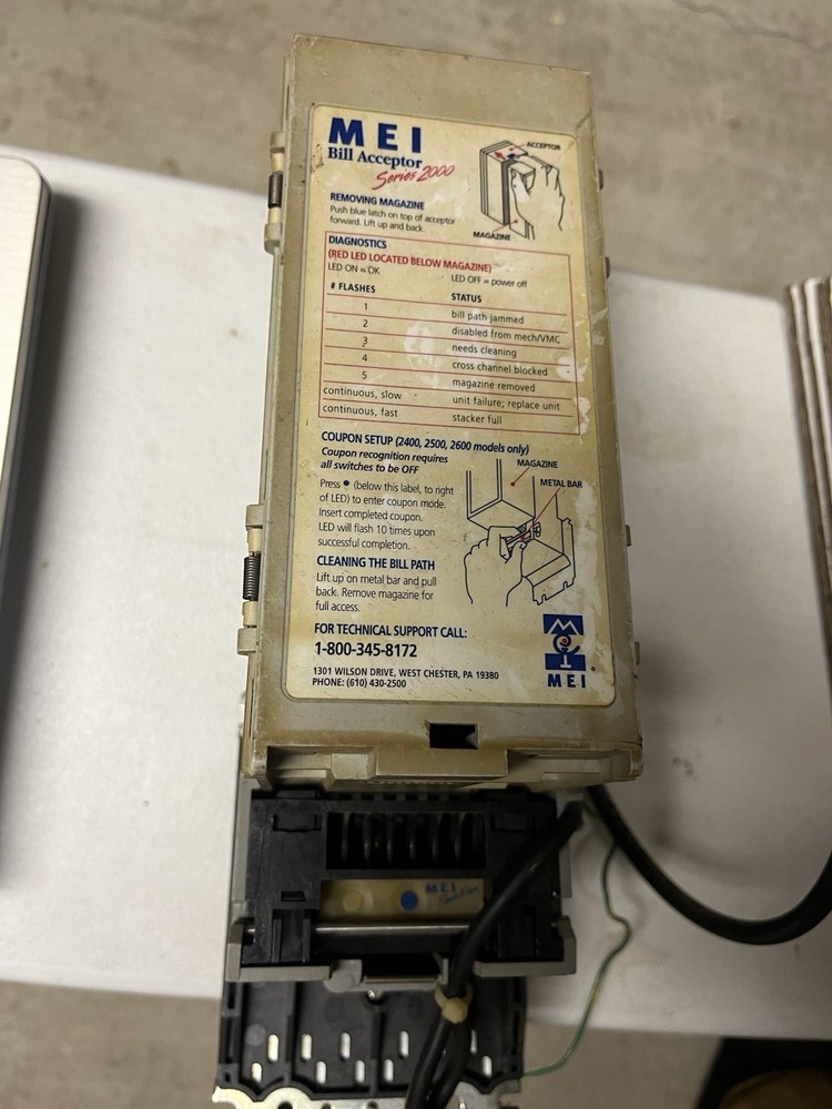 MEI MARS 2631 D5 $1 BILL VALIDATOR ACCEPTOR