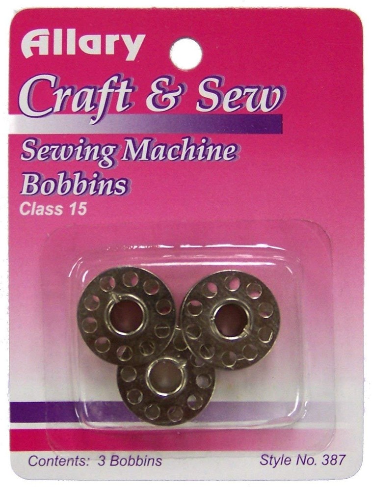 Craft & Sew Sewing Machine Bobbins Class 15 Model 387