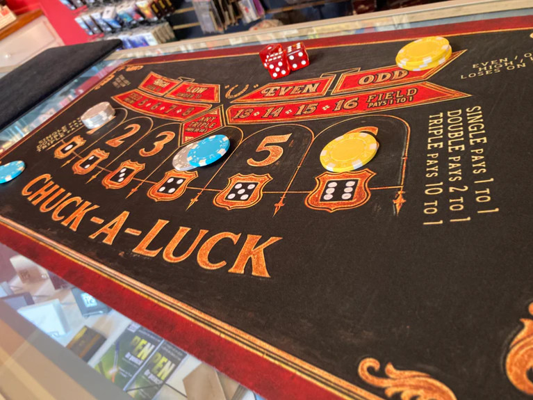 Chuck-A-Luck Layout CHUCK A LUCK LAYOUT 27”X14” MAT