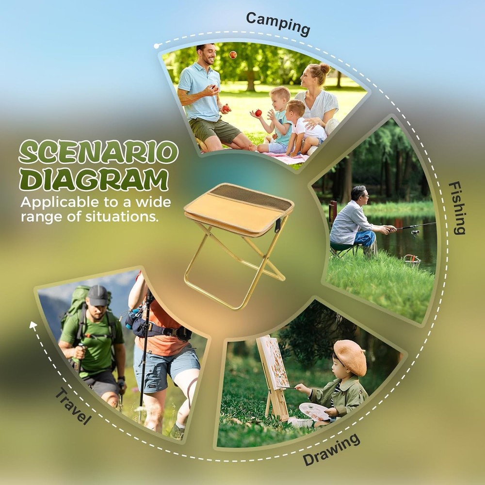 Portable Stool Mountaineering & Hiking 2026 New Lightweight Foldable Stool
