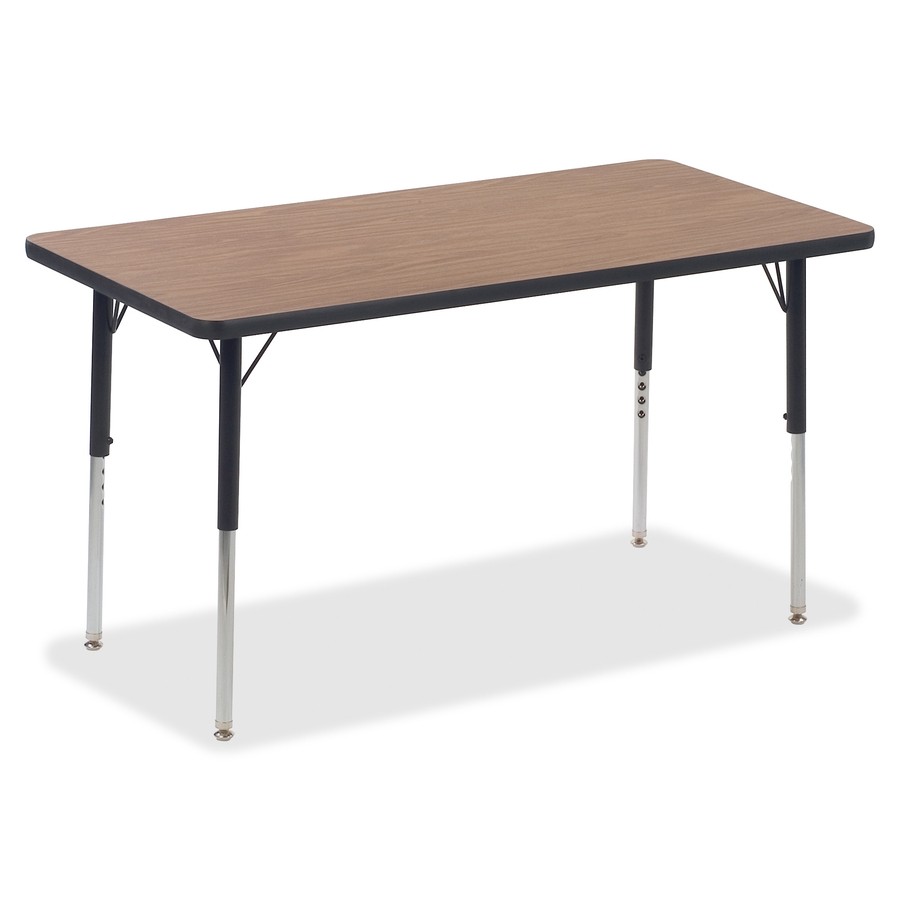 Lorell LLR99894 Med Oak Laminate Activity Tabletop 24x48in