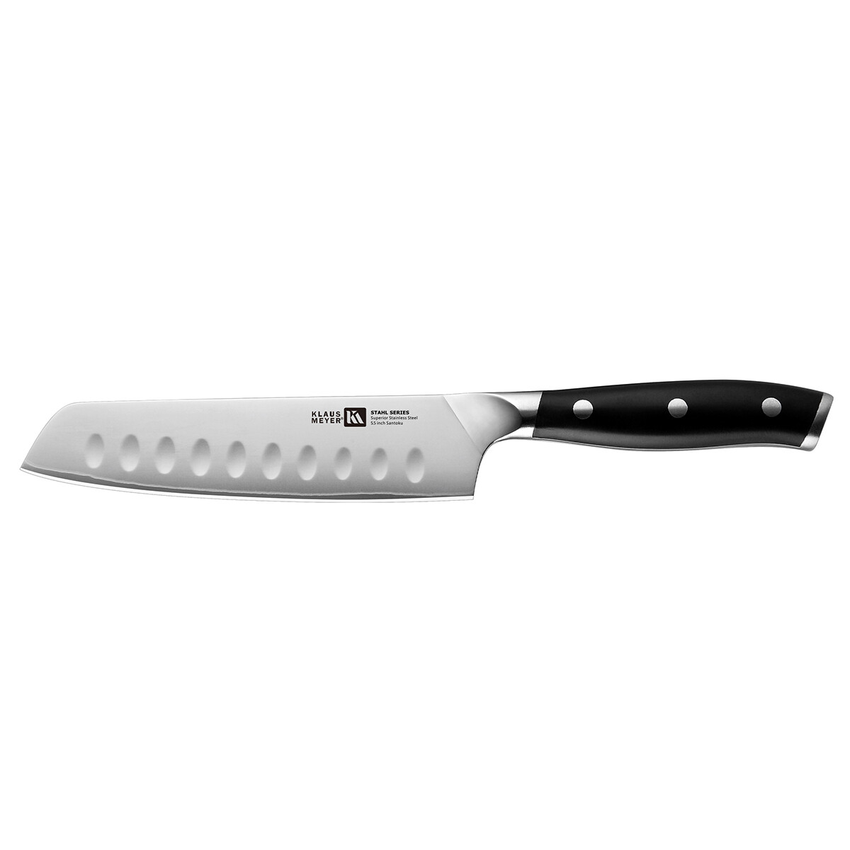Klaus Meyer Stahl High Carbon Steel 5.5 inch Santoku Kitchen Chef Knife