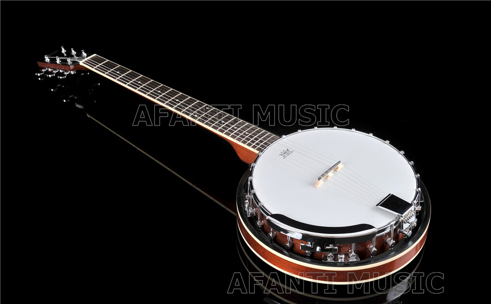 Afanti Mahogany Six String Banjo