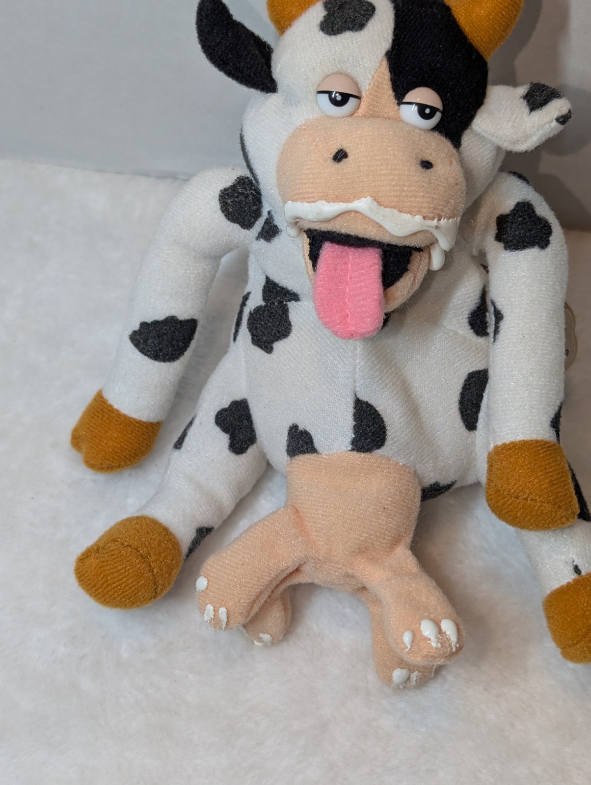 Vintage 90s Meanies Plush Lot 6 - Series 1 & 2 With Tags DIGGER Snake Eyes BEAR