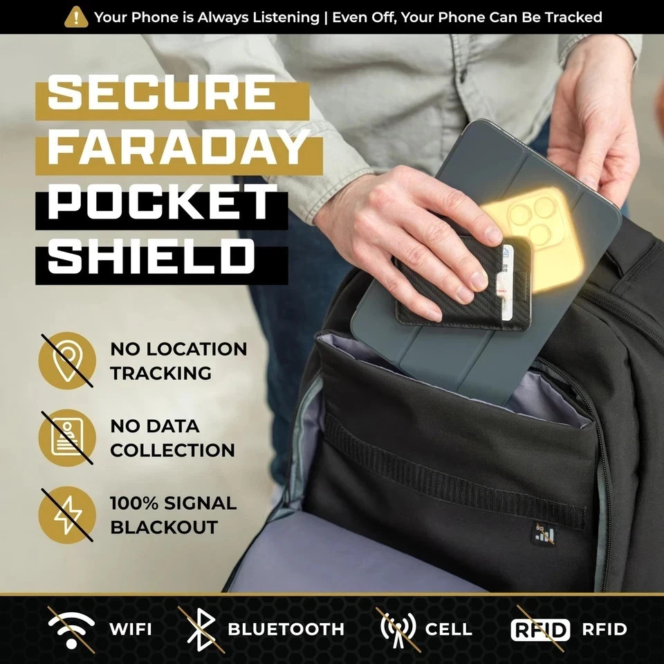Faraday Backpack for Laptops and Phones - EMP Proof Electromagnetic Shielding