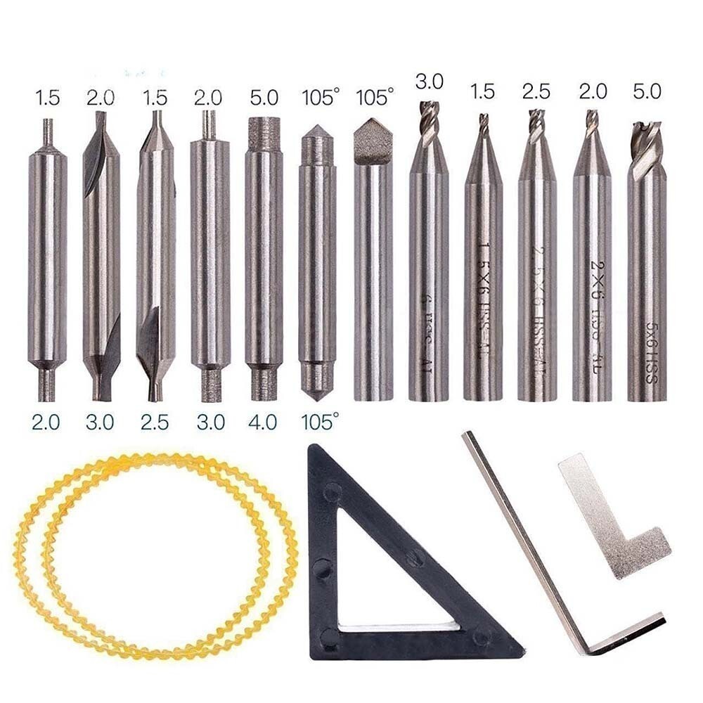 For 368A 339C Locksmith Tool Vertical Key Machine Cutter Drill Bits Set NEW
