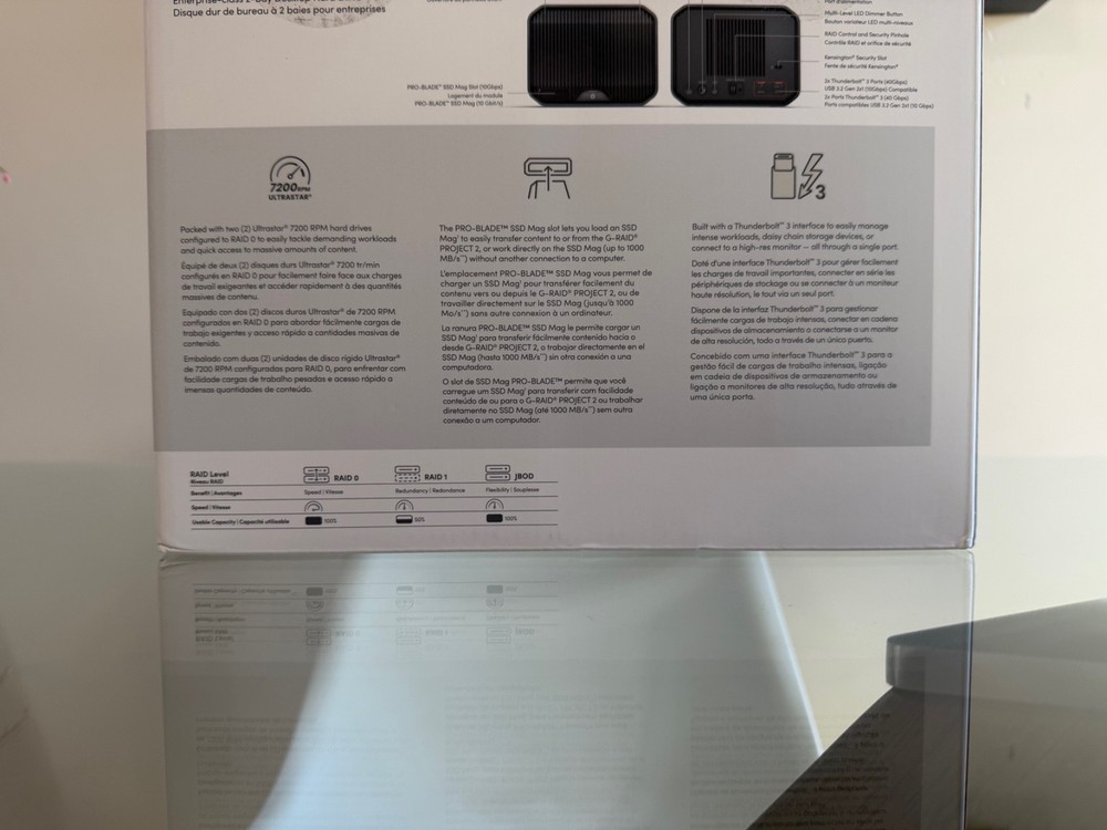 SanDisk Pro 16TB G-RAID Project 2 2-Bay Thunderbolt 3 RAID Array (2 X 8TB)