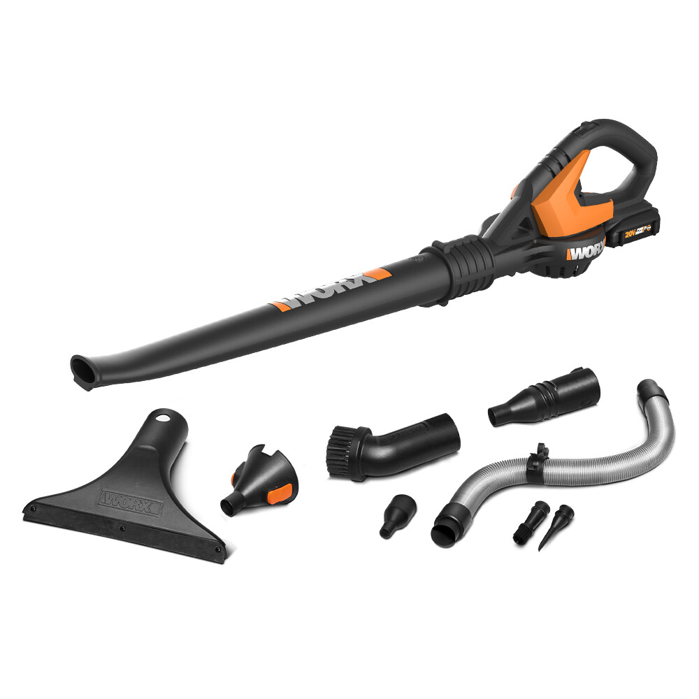 WG545.1 Worx 20V PowerShare Cordless Blower w/Attachments