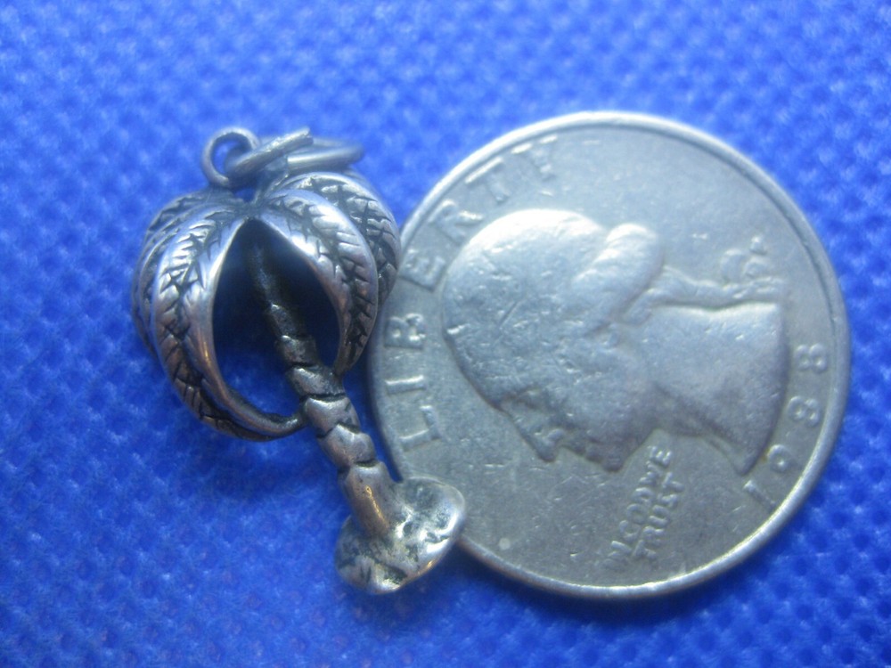 Sterling Silver Palm Tree Charm