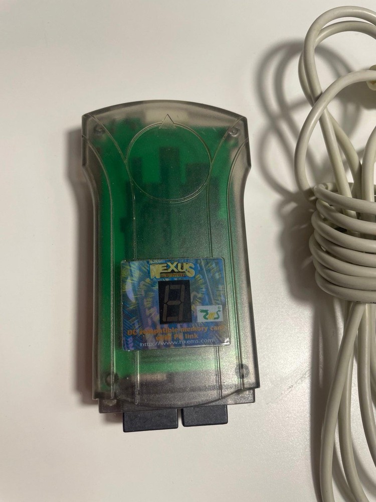 Nexus Dreamcast 16M Memory Card with PC Link Cable Tested Working