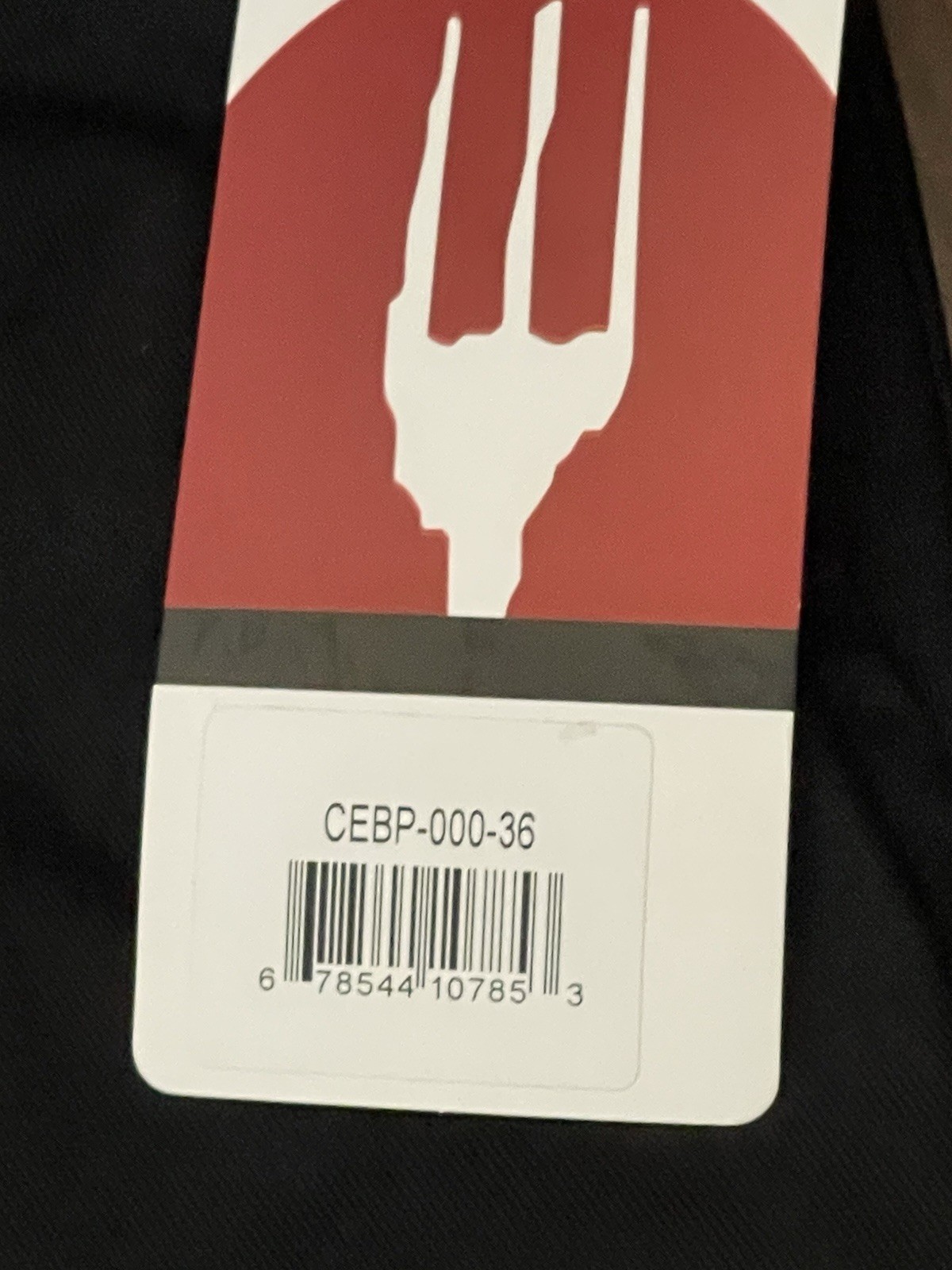 Chef Works Mens Pro Chef Pants Black Sz 36 CEBP-000-36