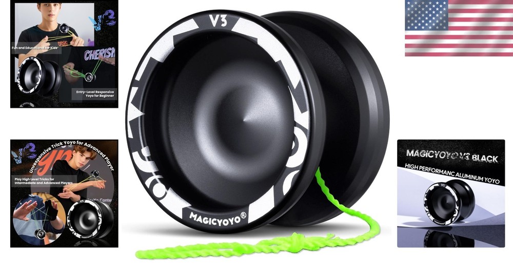 Complete V3 Yoyo Set - Dual Function with 12 Strings & Elegant Gift Packaging