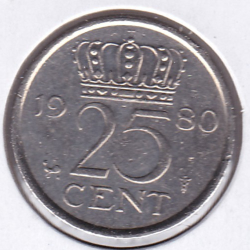 1980 Netherlands 25 Cent
