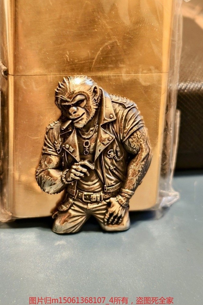 High Precision Brass Monkey Lighter Patch DIY Accessory Without Lighter