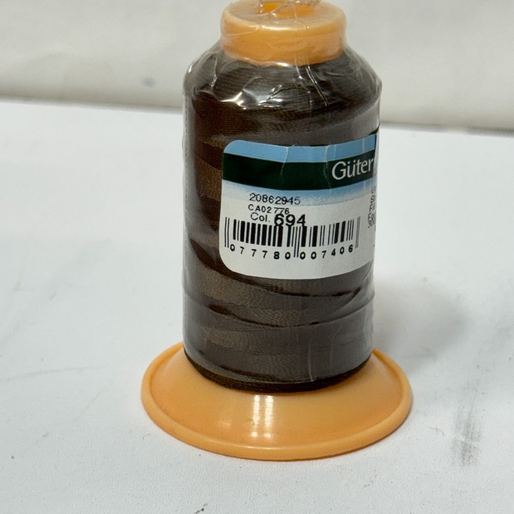 Gutermann Upholstery Thread 328 Yards 100% Polyester Rotproof # 694 Brown