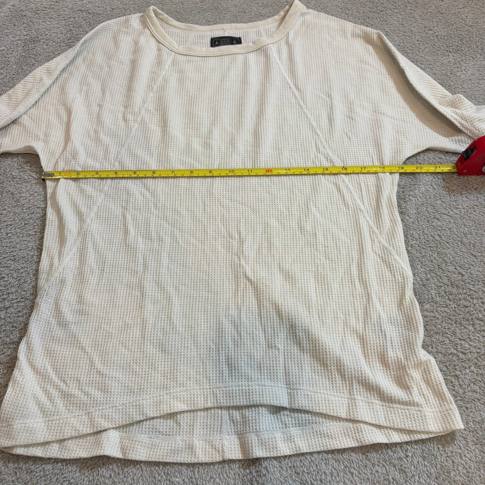 Triple Aught Design TAD Merino Wool Waffle Knit Thermal Shirt Mens L Made USA