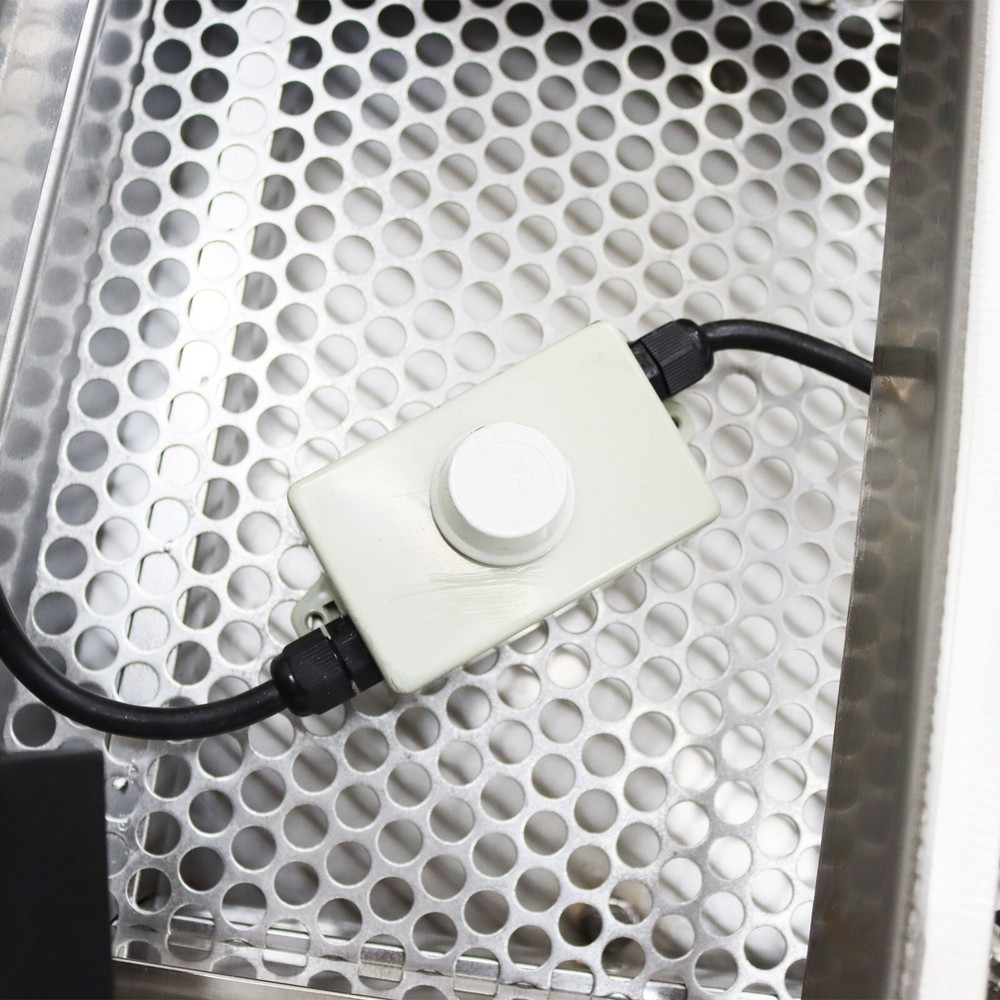 110V Stainless Linear Vibrating Screen w/Single Layer 10mm Screen Sieve Machine