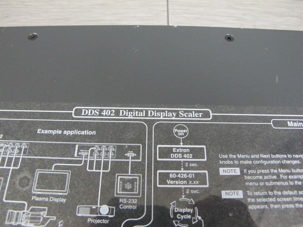 Extron DDS 402 Digital Display Two Input RGB Video Scaler