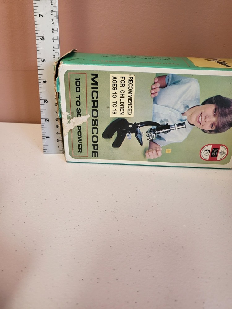 Vintage Gilbert Microscope and Slide set